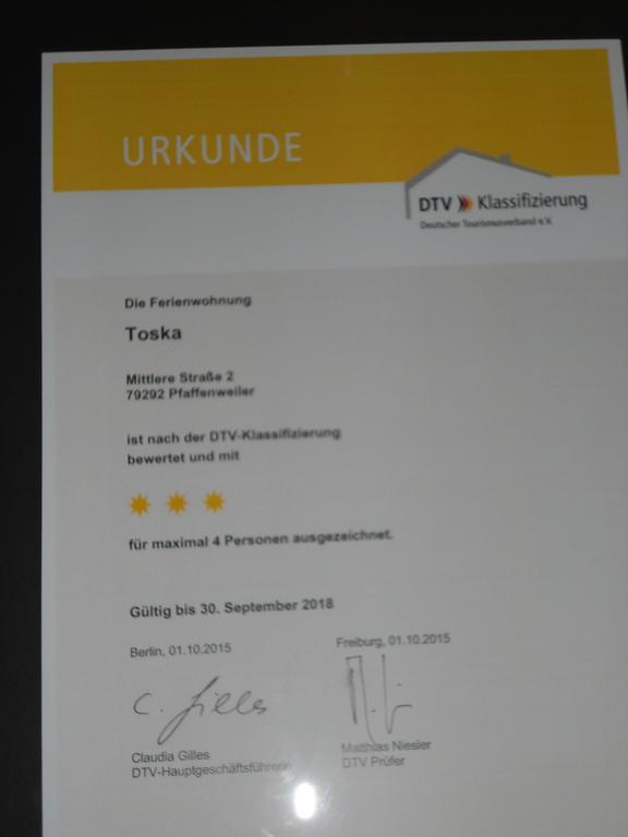Ferienwohnung Toska Pfaffenweiler Bagian luar foto